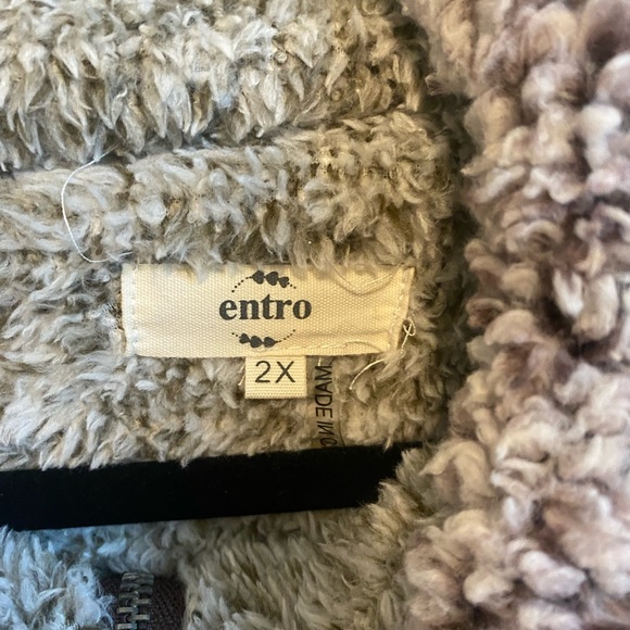 Entro Brown and cream fur vest 2 x - Picture 3 of 5